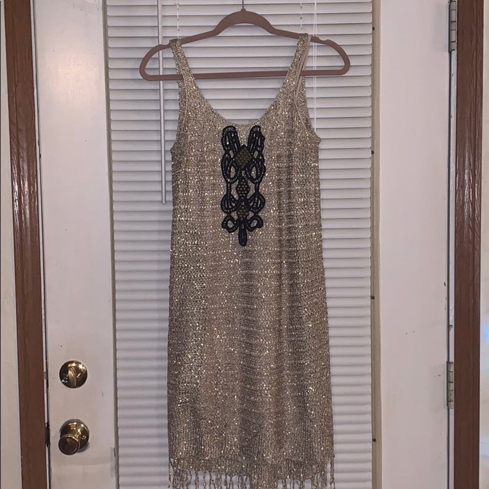 Gold Free People Dress
